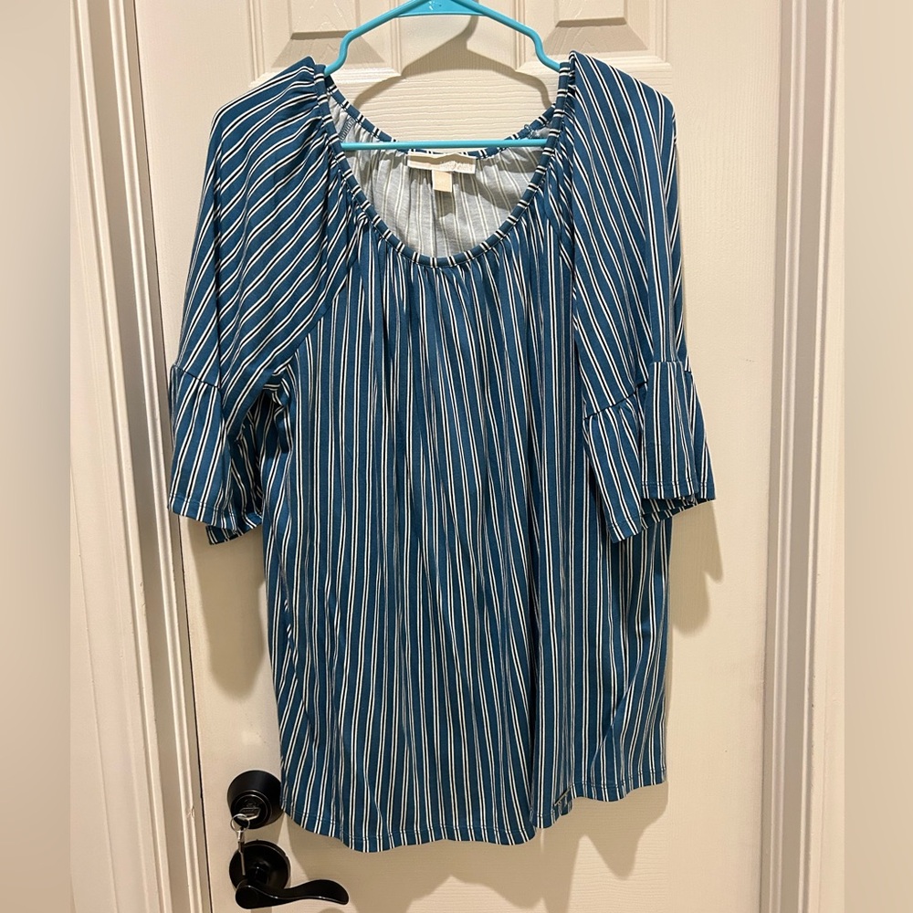 Michael Kors striped blouse 0X